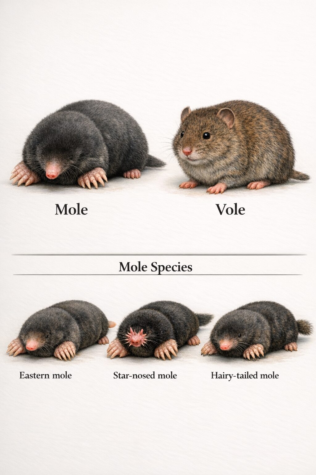 Mole and vole control in Milford Connecticut lawns gardens shoreline yards landscaped beds and older properties